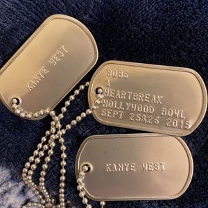 808s & Heartbreak 2019 Kanye West Dog Tags